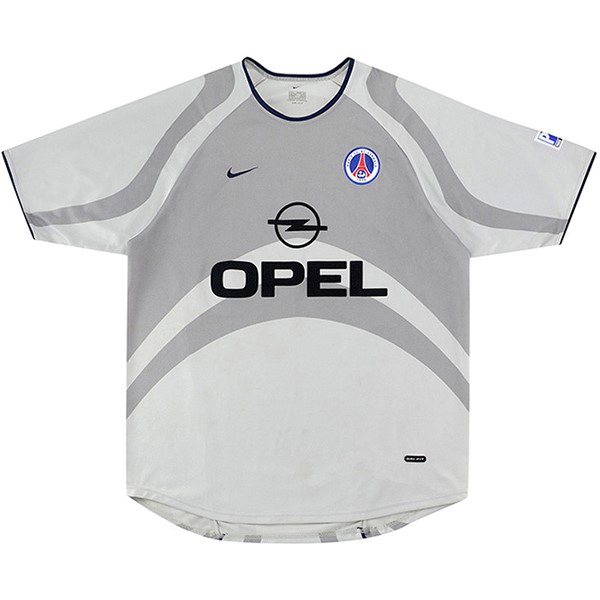 Tailandia Camiseta Paris Saint Germain 2ª Retro 2001 Gris